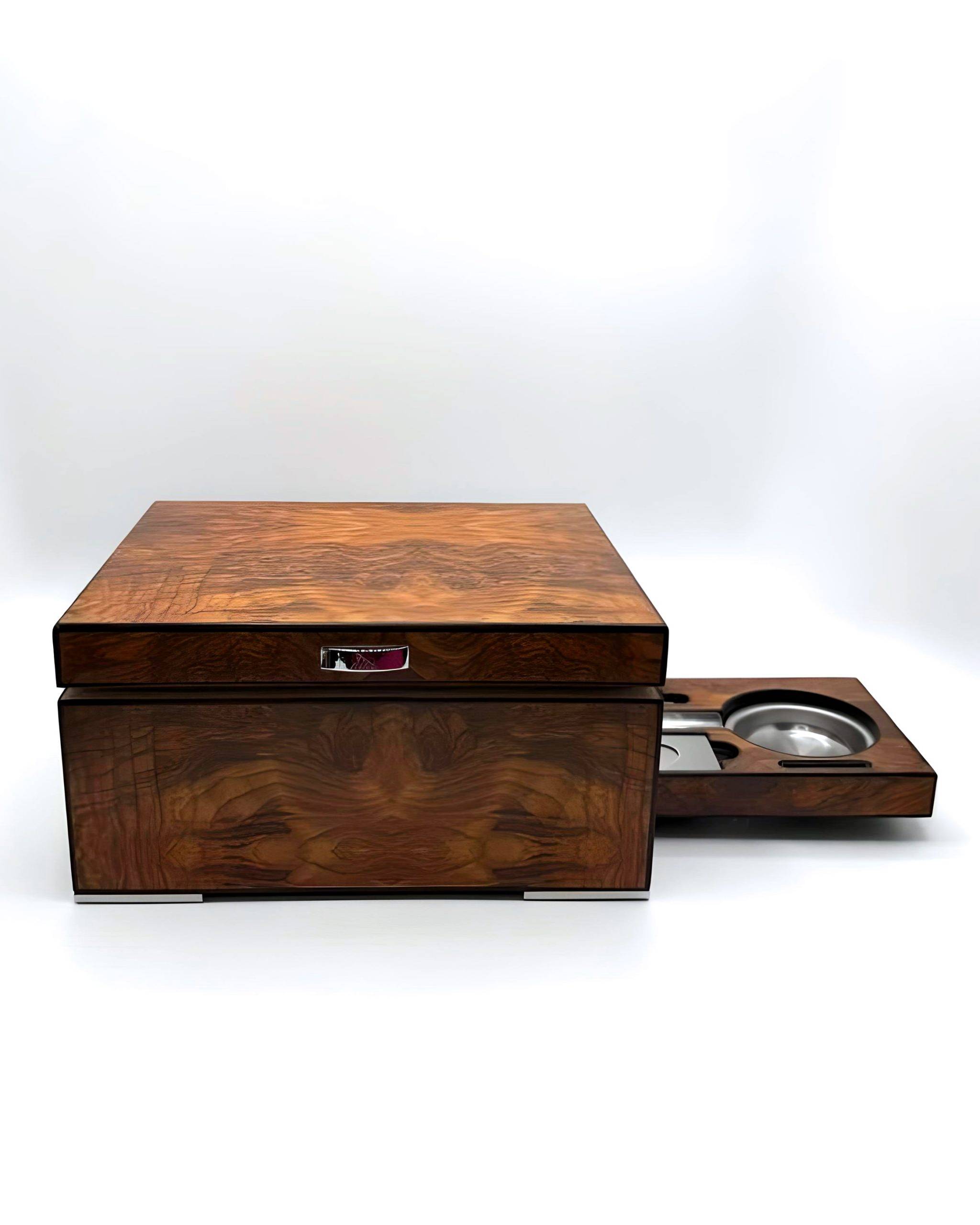 Humidor Lubinski olmo con posacenere incorporato
