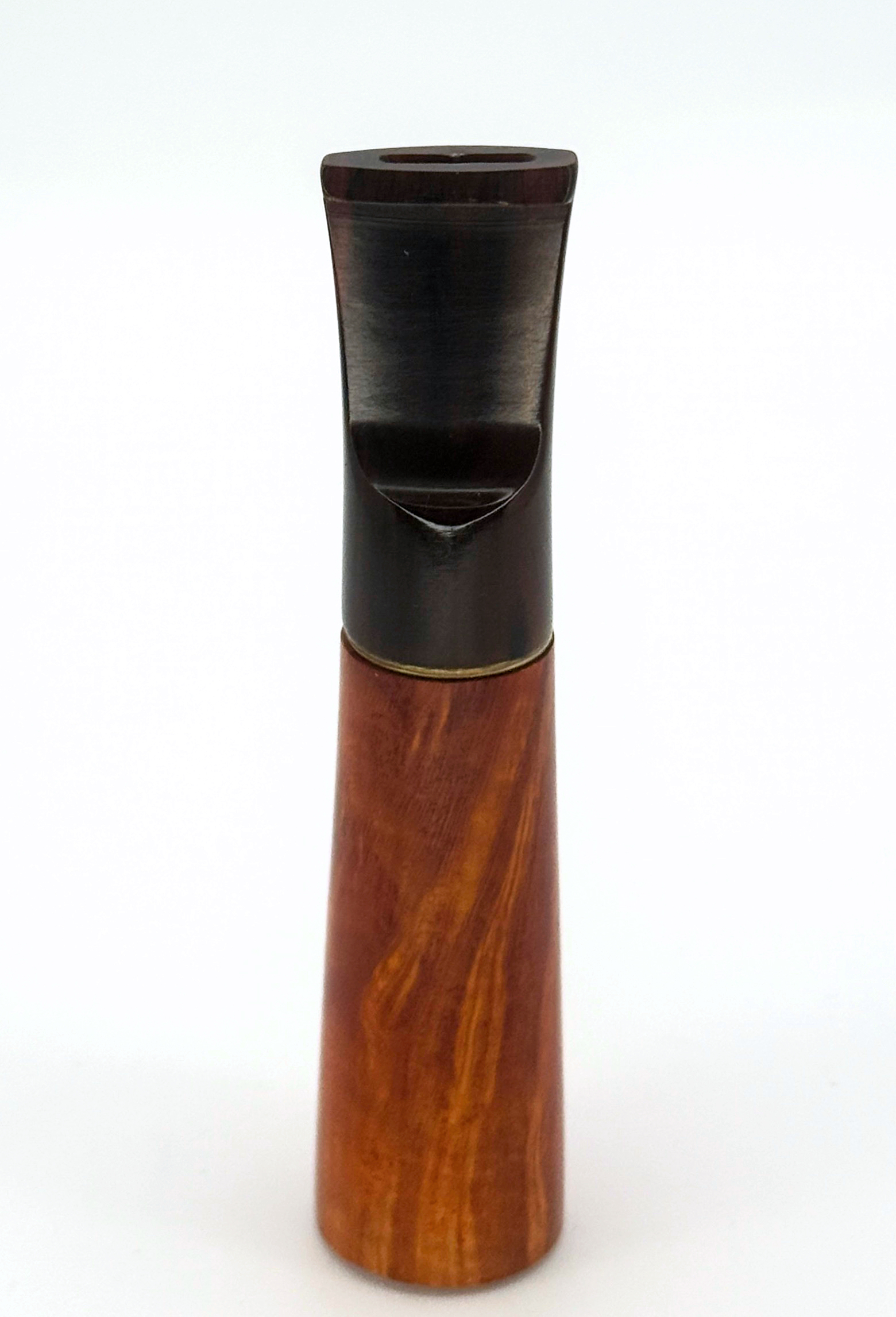 Bocchino in radica c/filtro marrone scuro/marrone chiaro