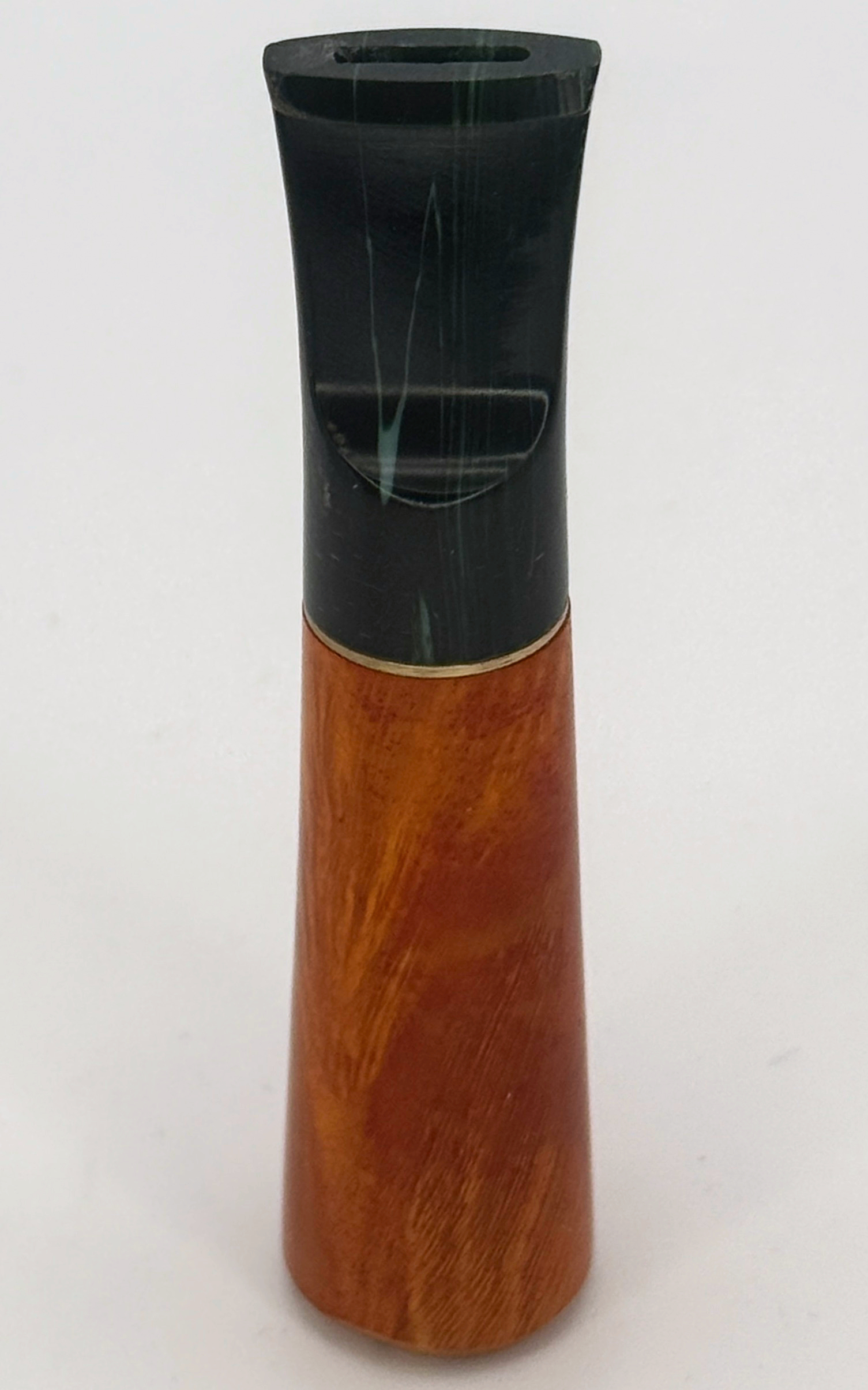 Bocchino in radica c/filtro verde/marrone chiaro