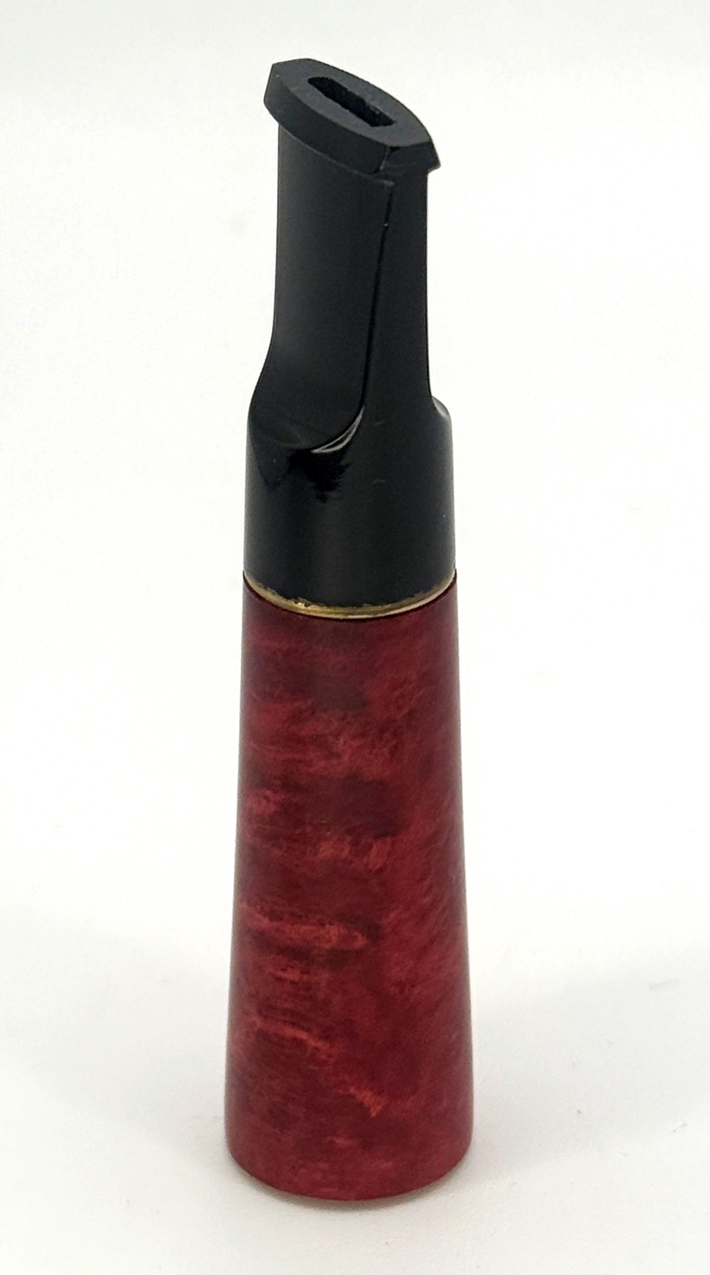 Bocchino in radica c/filtro nero/rosso
