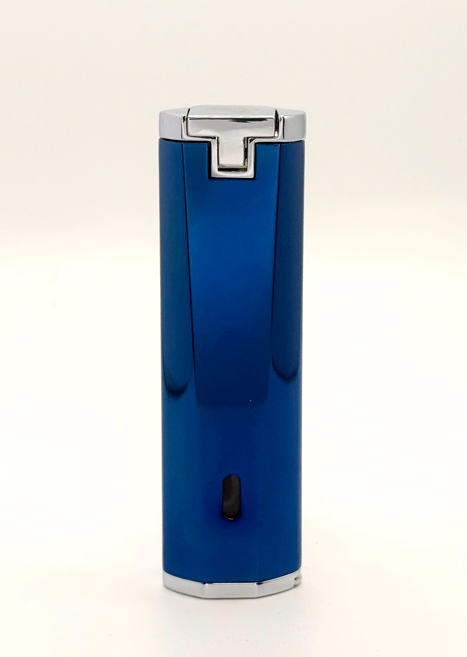 Accendino Lubinski Proton 2 jet flame c/ bucasigari blu metallizzato