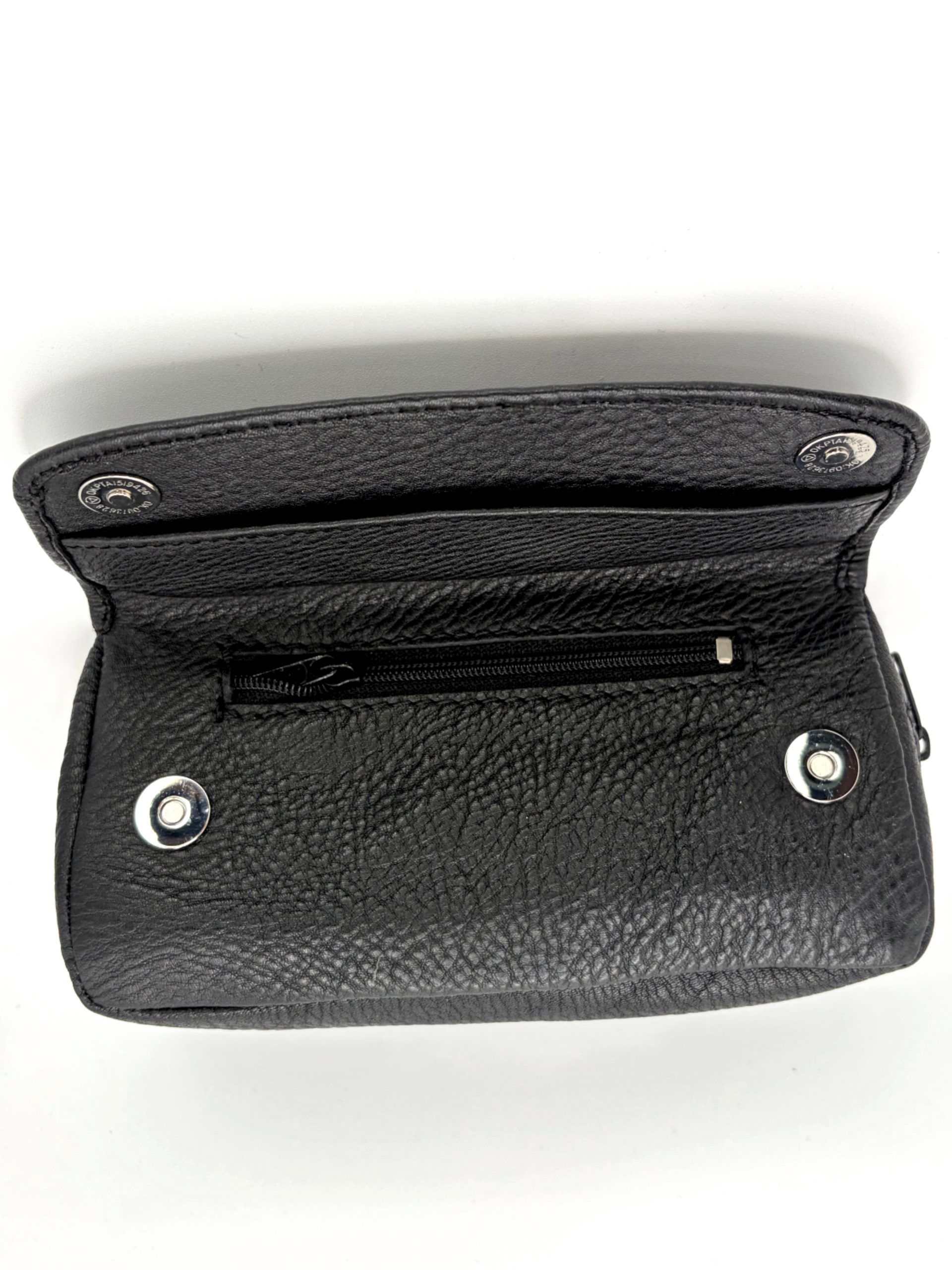 Borsa Porta 1 Pipa e Accessori Pelle di bufalo Nera